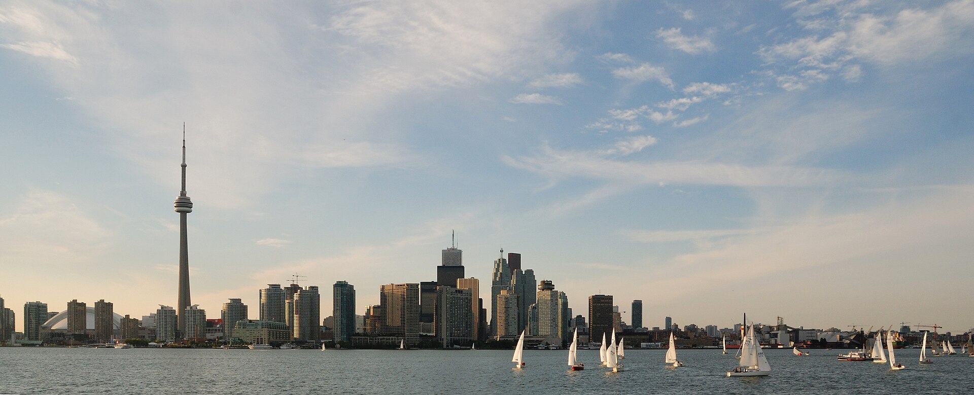 The harbour side of the city, looking back at the tower